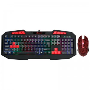 Набір Gaming Combo 2-in1 XTRIKE Keyboard+MouseME MK-503 (UA/RU/ENG розкладка) black