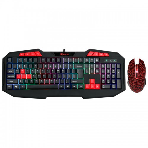 Набір Gaming Combo 2-in1 XTRIKE Keyboard+MouseME MK-503 (UA/RU/ENG розкладка) black