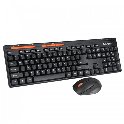 Набір Combo MEETION 2in1 Keyboard / Mouse Wireless 2.4 G MT-4100 |RU/EN раскладки| black