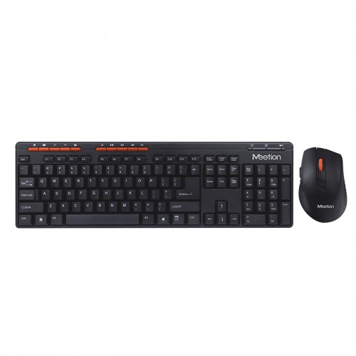 Набір Combo MEETION 2in1 Keyboard / Mouse Wireless 2.4 G MT-4100 |RU/EN раскладки| black