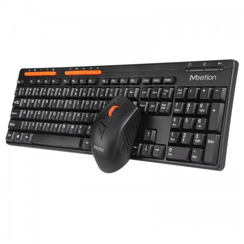 Набір Combo MEETION 2in1 Keyboard / Mouse Wireless 2.4 G MT-4100 |RU/EN раскладки| black