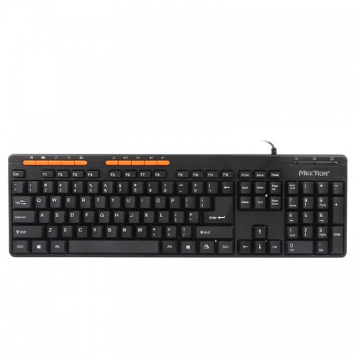 Клавіатура Meetion USB Multimedia Keyboard K600M |RU/EN раскладки| black