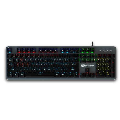 Клавіатура Meetion LED Mechanical Gaming Keyboard MK007 |Ukr/RU/EN раскладки| black
