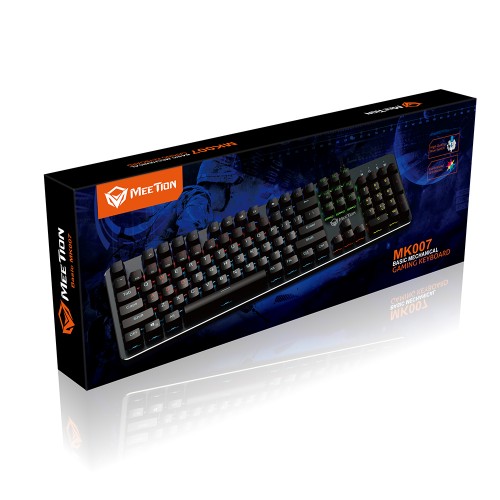 Клавіатура Meetion LED Mechanical Gaming Keyboard MK007 |Ukr/RU/EN раскладки| black