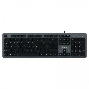 Клавіатура Meetion USB Standard Chocolate Ultrathin Keyboard K841 |Ukr/RU/EN| black