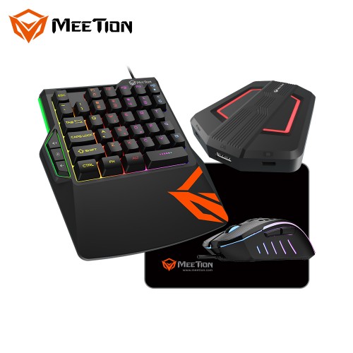 Набір Combo MeeTion Gaming 4in1 Keyboard / Mouse / MousePad / Console MT-C0015 black