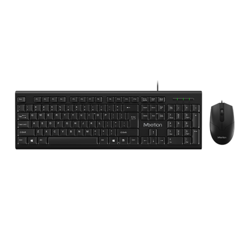 Набір Combo MEETION 2in1 Keyboard / Mouse USB Corded MT-C100 |RU/EN раскладки| black