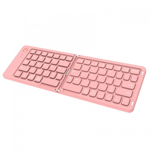 Клавіатура Meetion Foldable Keyboard MT-BTK001 |BT, 150 day standbuy, Type-C Charging| pink