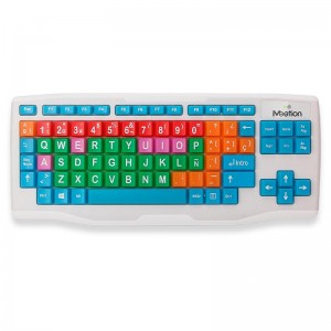 Клавіатура MEETION 2.4 G Kids wireless Keyboard WK800 |RU/EN Layout| white
