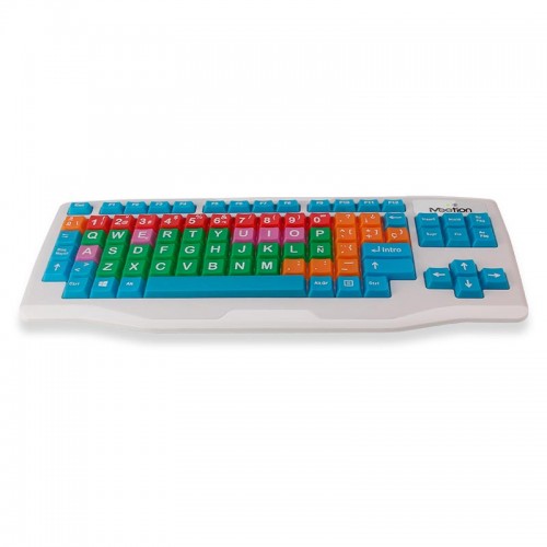 Клавіатура MEETION 2.4 G Kids wireless Keyboard WK800 |RU/EN Layout| white
