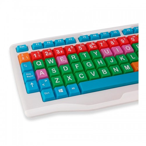 Клавіатура MEETION 2.4 G Kids wireless Keyboard WK800 |RU/EN Layout| white