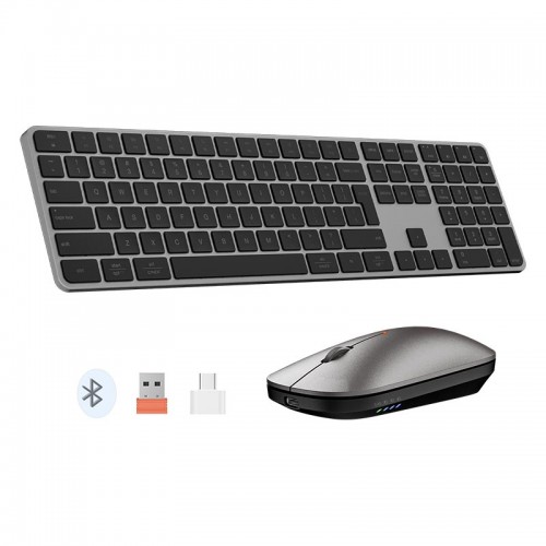 Набір Meetion Wireless Combo ikey C230 2-in-1 (keyboard+mouse) |BT/2.4G| (UA/ru/EN Layouts) black