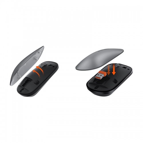 Набір Meetion Wireless Combo ikey C230 2-in-1 (keyboard+mouse) |BT/2.4G| (UA/ru/EN Layouts) silver