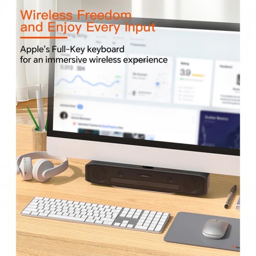 Набір Meetion Wireless Combo ikey C230 2-in-1 (keyboard+mouse) |BT/2.4G| (UA/ru/EN Layouts) silver