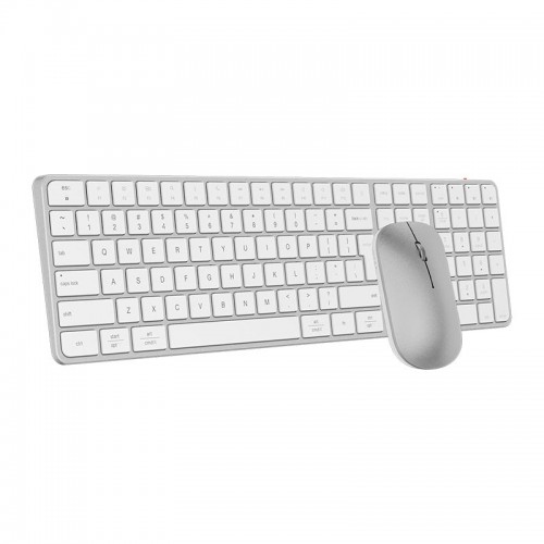 Набір Meetion Wireless Combo ikey C230 2-in-1 (keyboard+mouse) |BT/2.4G| (UA/ru/EN Layouts) silver
