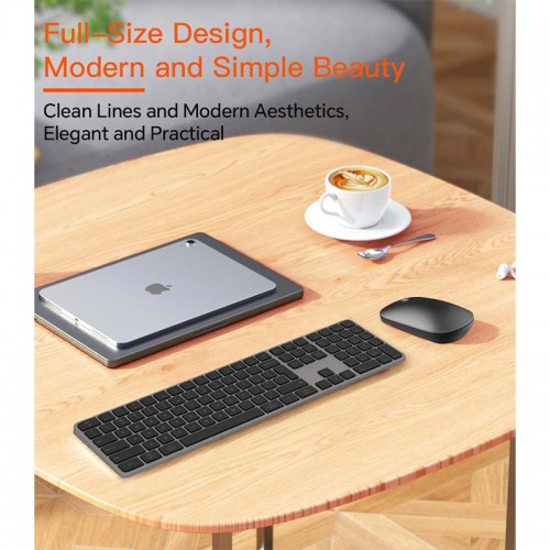 Набір Meetion Wireless Combo ikey C230 2-in-1 (keyboard+mouse) |BT/2.4G| (UA/ru/EN Layouts) silver