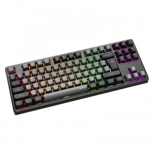 Игровая клавиатура Meetion Tri-Mode RGB с подсветкой, механическая клавиатура MK14 |BT5.0/2.4G/Проводная| (раскладки UA/ru/EN) чёрная