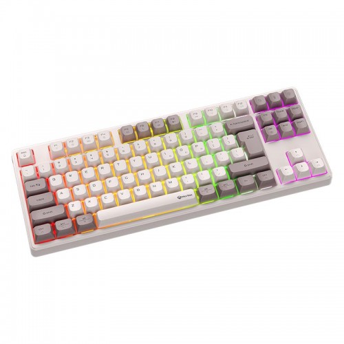 Ігрова клавіатура Meetion Tri-Mode RGB Backlit Mechanical Keyboard MK14 |BT5.0/2.4G/Wired| (UA/ru/EN Layouts) white