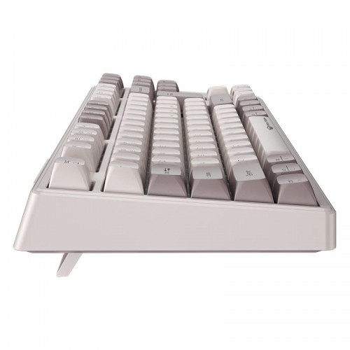 Игровая клавиатура Meetion Tri-Mode RGB с подсветкой, механическая клавиатура MK14 |BT5.0/2.4G/проводная| (раскладки UA/RU/EN) белая
