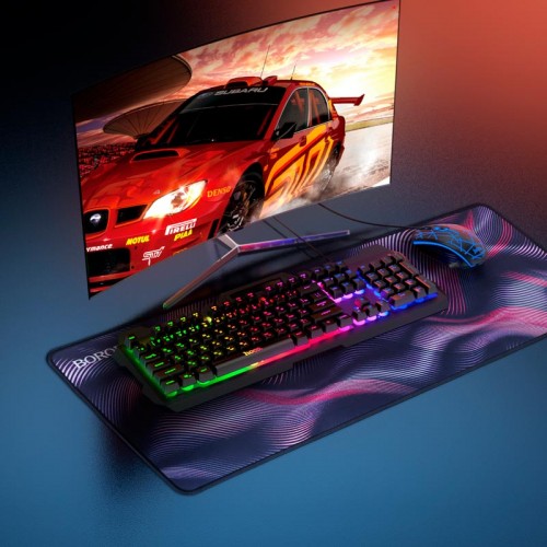 Килимок для миші Borofone Illustrious gaming mouse pad BG12 (800*300mm) black