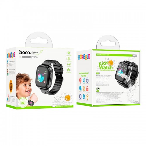 Дитячі смарт-годинник HOCO children watch with call function Y100 |call gsm, hd camera, ip65| blue