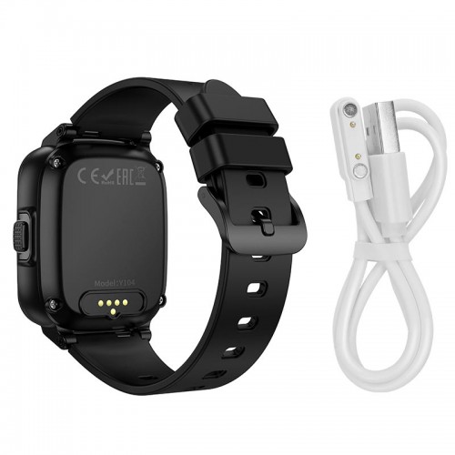 Дитячі смарт-годинник HOCO 4g children phone-watch Y104 |1.69", 4G video call, hd camera, GPS/WiFi| black