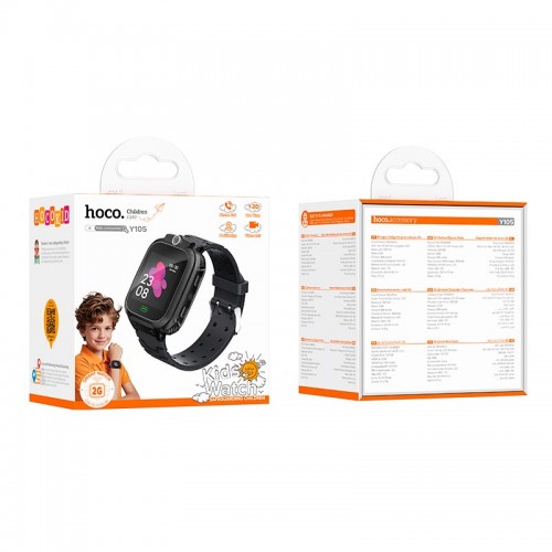 Дитячий смарт-годинник HOCO children phone watch Y105 |1.44" LCD, 2G Call| black