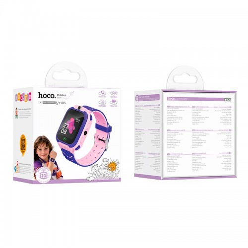 Детские смарт-часы HOCO children phone watch Y105 |1.44" LCD, 2G Call| pink