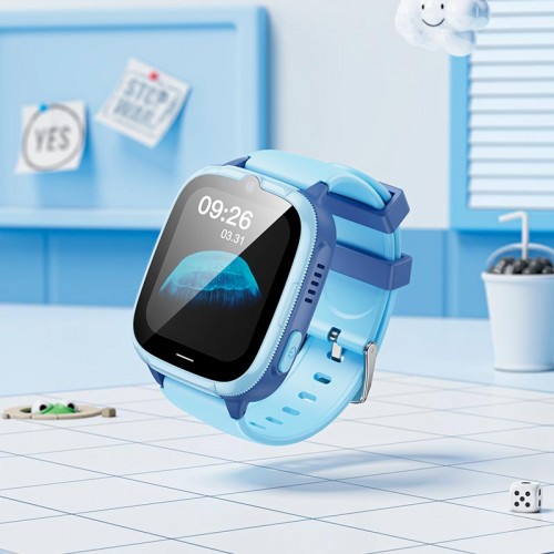 Дитячий смарт-годинник HOCO 4G children phone watch Y106 ipx7 |1.83" LCD, 4G Call, WiFi positionning| black