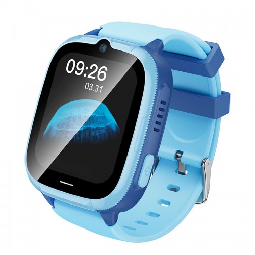 Дитячий смарт-годинник HOCO 4G children phone watch Y106 ipx7 |1.83" LCD, 4G Call, WiFi positionning| blue