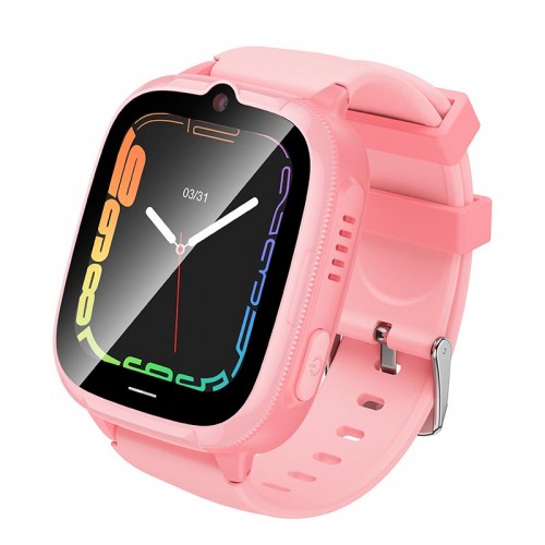 Дитячий смарт-годинник HOCO 4G children phone watch Y106 ipx7 |1.83" LCD, 4G Call, WiFi positionning| pink