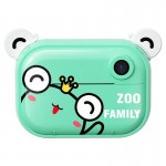 Дитяча фото-Відео камера з моментальною печаткою Zoo WiFi (ZY-C3 Pro) green