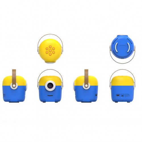 Портативний міні проектор для дітей Minion |Android, IOS, TF/USB, 24-60"| blue-yellow