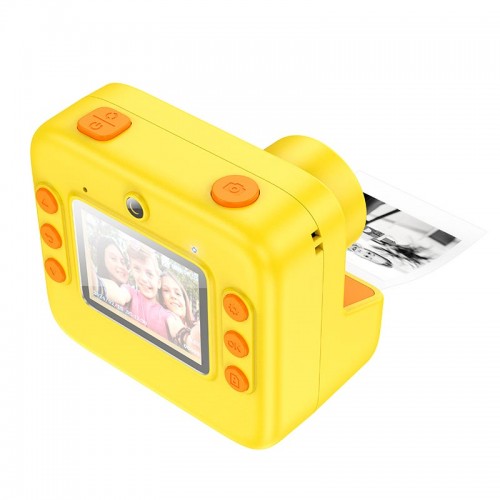 Дитяча Цифрова фото-Відео камера HOCO Dual lens children printing camera DV200 |2" ips screen| pink