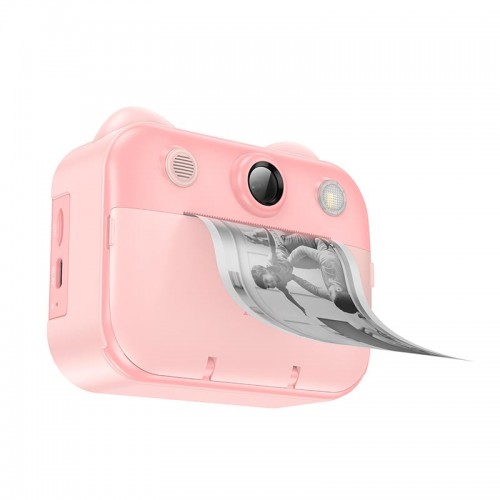 Дитяча Цифрова фото-Відео камера HOCO Dual-camera children printing camera DV204 |2.4" HD screen| pink