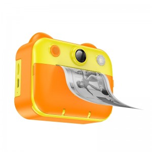 Дитяча Цифрова фото-Відео камера HOCO Dual-camera children printing camera DV204 |2.4" HD screen| yellow