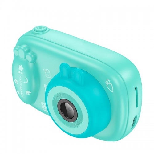 Дитяча Цифрова фото-Відео камера HOCO Dual-camera children camera DV205 |2.0" HD screen| blue