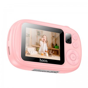 Дитяча Цифрова фото-Відео камера HOCO Dual-camera children camera DV205  |2.0" HD screen| pink