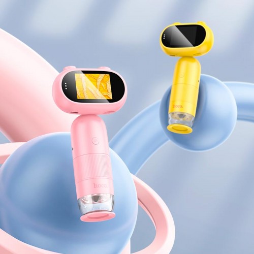 Дитячий мікроскоп HOCO Children microscope DV206 |1080p/1MP, x500| pink
