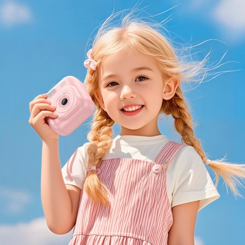 Дитяча цифрова фото-відео камера HOCO Dual camera children printing camera DV211 |2.0 ips screen, 1080p video| yellow