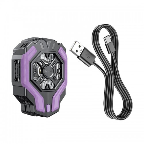 Куллер для телефону HOCO Ambitious cooling mobile phone fan GM26 |4.5-7"| black-purple