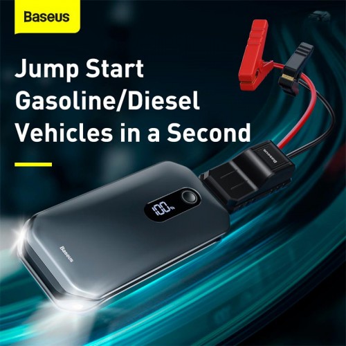 Пусковое устройство для авто BASEUS Super Energy Pro Car Jump Starter 12000mAh |5V/3A, Peak current1000A| (CRJS03-09)