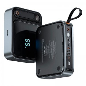 Пусковий пристрій (бустер) для авто Baseus Super Energy Ultra Jump Starter 3000A/26800mah |2USB/Type-C/DC, PD/QC, 100W/3A| black