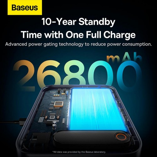 Пусковий пристрій (бустер) для авто Baseus Super Energy Ultra Jump Starter 3000A/26800mah |2USB/Type-C/DC, PD/QC, 100W/3A| black