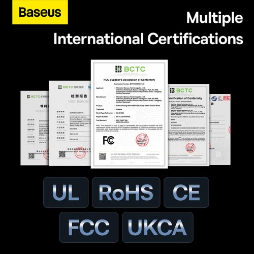 Пусковий пристрій (бустер) для авто Baseus Super Energy Ultra Jump Starter 3000A/26800mah |2USB/Type-C/DC, PD/QC, 100W/3A| black