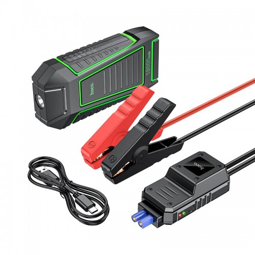 Пусковий пристрій (бустер) для авто HOCO QS1 Spring Car emergency start-up power bank 600A (10000mAh) black