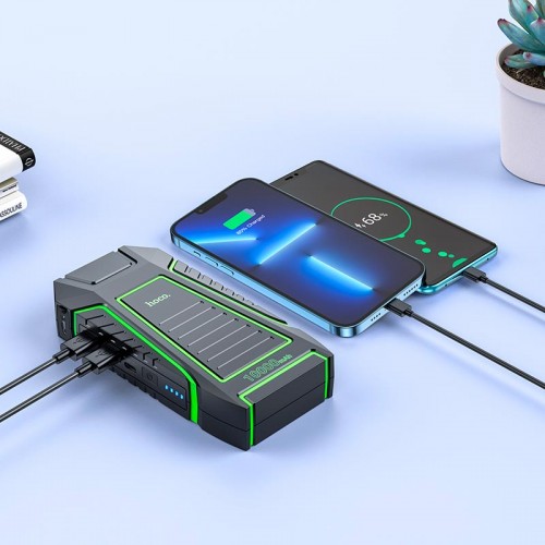 Пусковий пристрій (бустер) для авто HOCO QS1 Spring Car emergency start-up power bank 600A (10000mAh) black