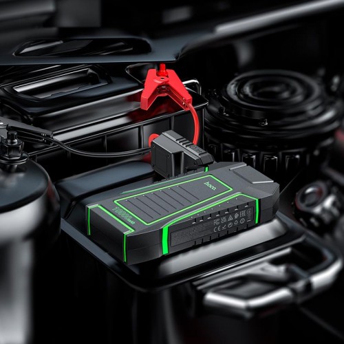 Пусковий пристрій (бустер) для авто HOCO QS1 Spring Car emergency start-up power bank 600A (10000mAh) black