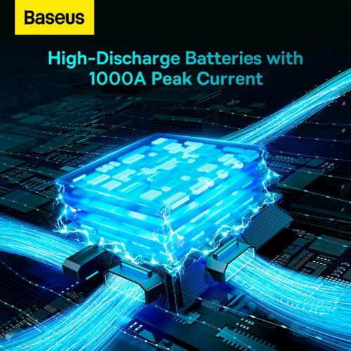 Пусковий пристрій (бустер) для авто Baseus Super Energy 2-in-1 Jump Starter 1000A black