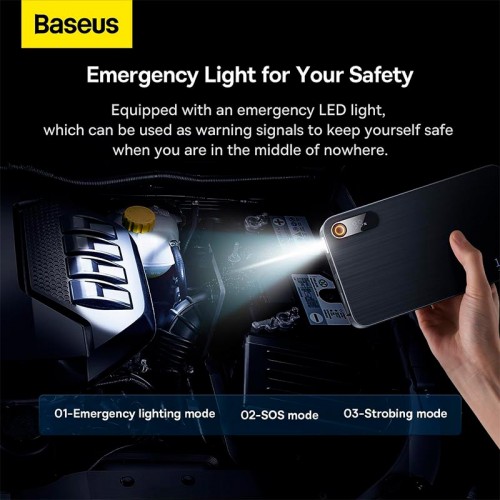 Пусковий пристрій (бустер) для авто Baseus Super Energy Pro + 1200A Car Jump Starter black